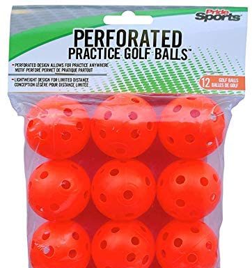 PrideSports PAWB5612 Orange Perforated Practice Balls